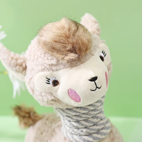 26cm Alpaca Dog Toy – Squeaky Sound Plush Toy