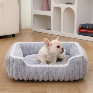 Large Dog Bed Cat Bed Plush Soft Comfortable Pet Bed Square Warm Cat Sofa Non - slip Bottom Dog Sofa | Comfortable Pet Bed for Dogs & Cats
