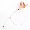 Colorful Feather Bell Cat Teaser Stick Toy
