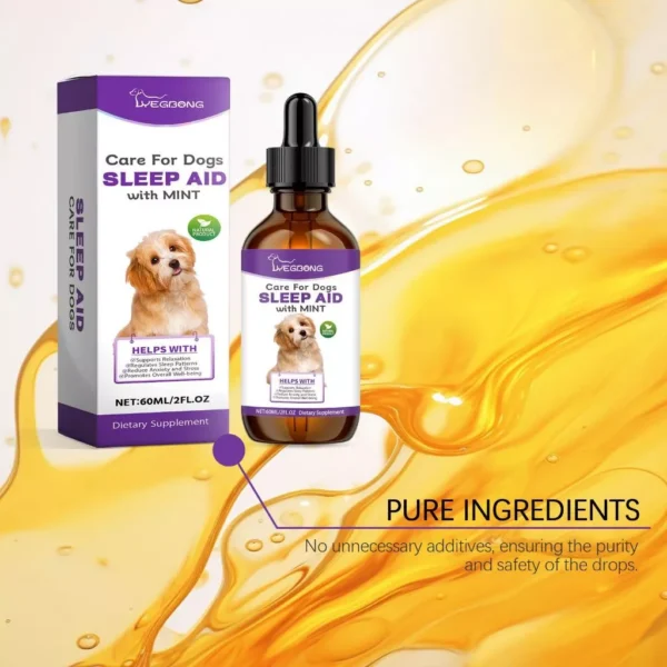 my-11134207-820l7-mgnhbz69vqbz6a.webp Pets Dogs Cats Sleep Aid Supplement Sleeping Dropper Solutions Natural Pet Sleep Liquid for Promotes Calm Rest Sleep Support