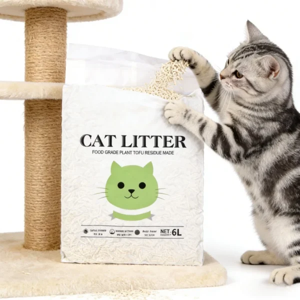 2KG Mixed Tofu Cat Litter 8:2 | Low Dust Flushable Strong Clumping Deodorizer Pasir Kucing