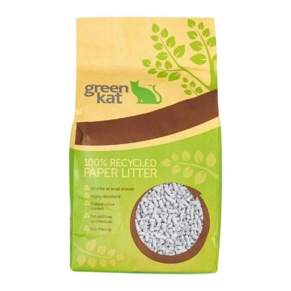 Green Kat Cat Litter – Eco-Friendly Recycled Paper Litter (24L)