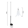 Cat Teaser Stick Toy with Bell & Suction Cup