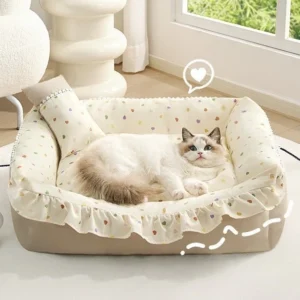 Pillow Cat Bed Sofa Removable Washable Soft Mattress Small Dog Bed Pet Supplies | Comfortable Pet Bed for Dogs & Cats