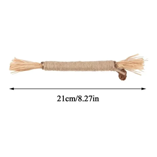 sg-11134201-7rdy1-m04eejz91qr7fa.webp Cat Chew Stick – Natural Teeth Cleaning Silvervine & Hemp Rope Toy (21cm)