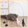 Cat Teaser Stick Toy with Bell & Suction Cup