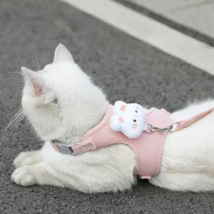 Adjustable Dog Harness with Leash – Cute Cat Harness Vest for Puppy
