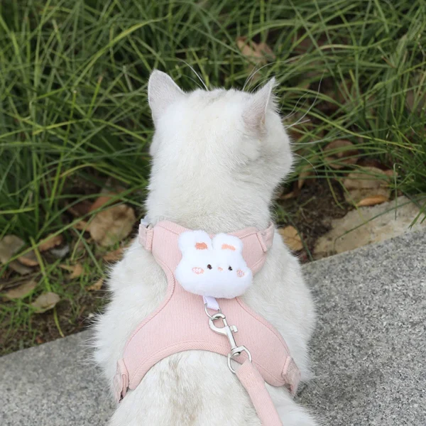Adjustable Dog Harness with Leash – Cute Cat Harness Vest for Puppy