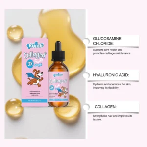 sg-11134201-81zud-mn06ci26taf78f.webp Dog Nutritional Drops with Collagen and Hyaluronic Acid Gentle Skin Coat Care Supplements Match Daily Dog Main Food Nutrition | Pet Daily Care Essential for Dogs