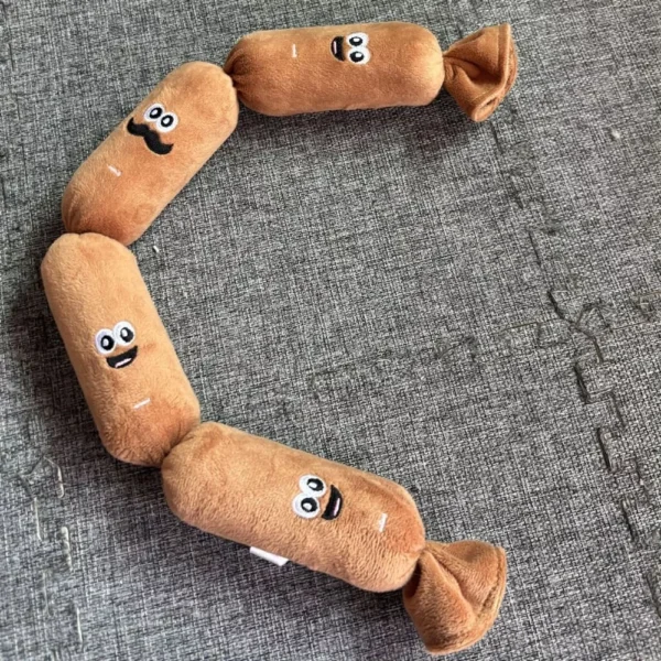sg-11134201-820nn-mnbtjjgaddl4f6.webp MIQUEL Squeaky Dog Toy Plush Sausage Toy