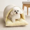 sg-11134201-822x8-mo83w1p7979cee.webp Warm Enclosed Cat Bed Corduroy Plush Cats Tent Calming Pet Nest Cave for Cats Dogs
