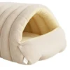 sg-11134201-822zi-mo83w732y8zmbc.webp Warm Enclosed Cat Bed Corduroy Plush Cats Tent Calming Pet Nest Cave for Cats Dogs