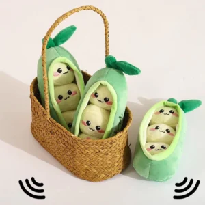 sg-11134201-8261l-mjpbb5g0m1aac1.webp Dog Toys Entertainment - Edamame Plush Squeaky Toy | Interactive Pet Toy for Dogs