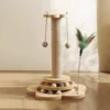 4-in-1 Cat Scratching Post with Interactive Toys