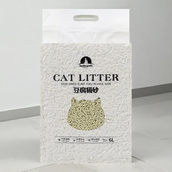 sg-11134253-82279-mhsxabrlhc02c6.webp Fast Clumping Tofu Cat Litter – Low Dust, Odor Control Cat Sand (6L)