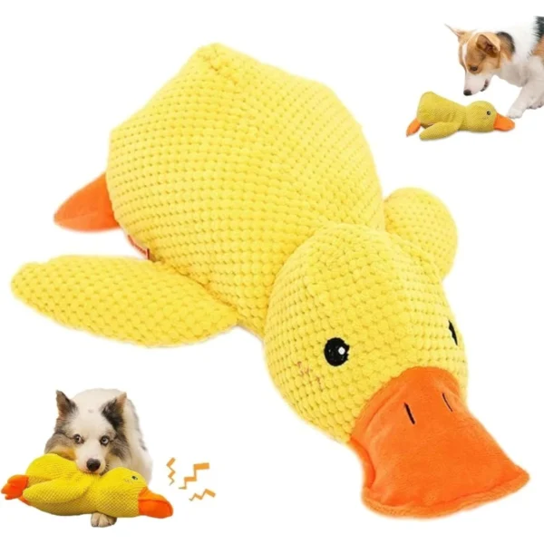 Gaga Duck Plush Dog Toy – Squeaky Quacking Chew Toy