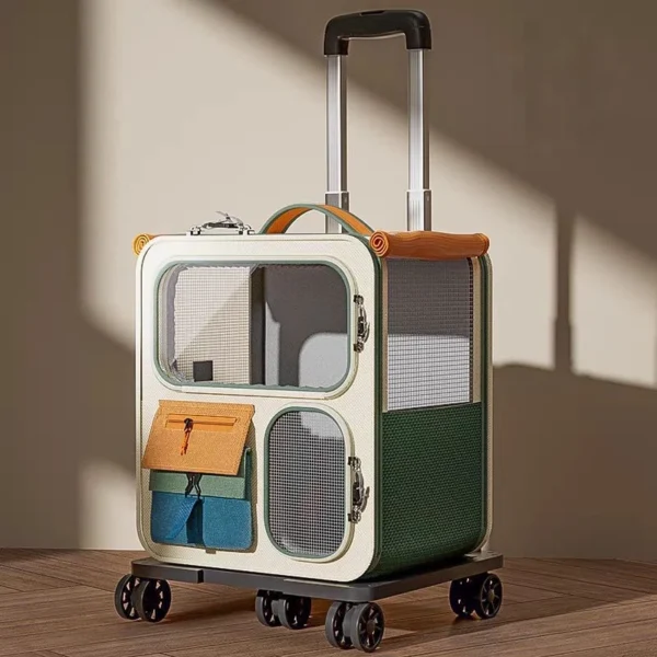 Cat Carrier Backpack with Trolley
