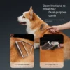 S0422d7f4e0ea454693b5a55a96c4015as.webp Self - Cleaning Slicker Brush with Dematting Comb for Dogs & Cats | Pet Grooming & Care Supplies for Dogs & Cats