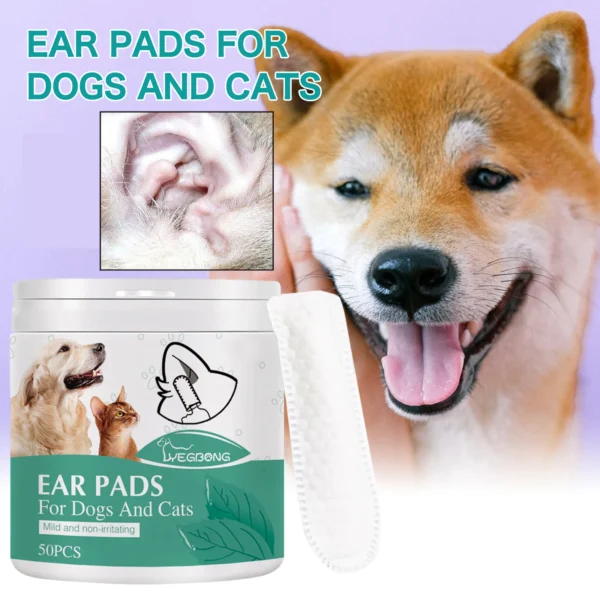 S0479587d3af9432ea8d33deebfc8b02bT.webp Pet Finger Wipes for Eye & Ear Care - Dogs & Cats | Pet Grooming & Care Supplies for Dogs & Cats