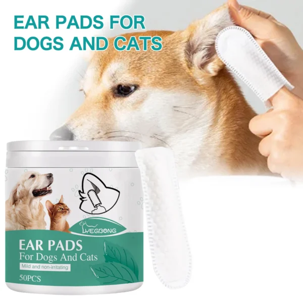 S173ce256c01f40f28a1129240dfd0b228.webp Pet Finger Wipes for Eye & Ear Care - Dogs & Cats | Pet Grooming & Care Supplies for Dogs & Cats