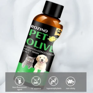 100ml Olive - Based Pet Shampoo & Conditioner for Dogs & Cats | Pet Grooming & Care Supplies for Dogs & Cats