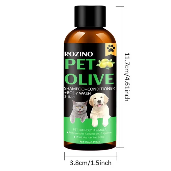 S4353ee1416664f5eb484d2e36b5c354a7.webp 100ml Olive - Based Pet Shampoo & Conditioner for Dogs & Cats | Pet Grooming & Care Supplies for Dogs & Cats