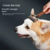 S5cd2d5e28dab4b839f55e4bcefd15b81A.webp Self - Cleaning Slicker Brush with Dematting Comb for Dogs & Cats | Pet Grooming & Care Supplies for Dogs & Cats