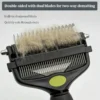 S6f5e8845f4574cb6a3fd2a2fe9009ee28.webp 3 - in - 1 Undercoat Rake & Grooming Brush for Dogs & Cats | Pet Grooming & Care Supplies for Dogs & Cats