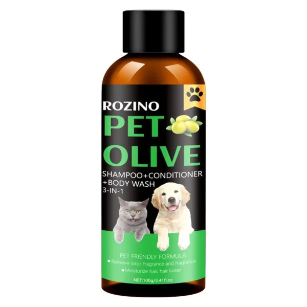 S8b433873f09d45048b7d31b8a9bc9fb1t.webp 100ml Olive - Based Pet Shampoo & Conditioner for Dogs & Cats | Pet Grooming & Care Supplies for Dogs & Cats