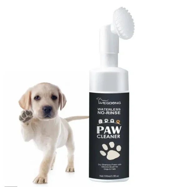 S8f035c61db7a4d73be072e008471b8c3w.webp 100ml Rinse - Free Paw Cleaner Foam with Brush for Dogs & Cats | Pet Grooming & Care Supplies for Dogs & Cats