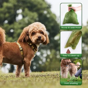 10 Rolls Biodegradable Dog Poop Bags - Leak - Proof & Odor Control | Pet Hygiene & Cleaning Supplies for Dogs