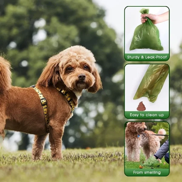 10 Rolls Biodegradable Dog Poop Bags - Leak - Proof & Odor Control | Pet Hygiene & Cleaning Supplies for Dogs