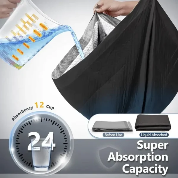100pcs Super Absorbent Bamboo Charcoal Pet Training Pads | Pet Hygiene & Cleaning Supplies for Cats & Dogs