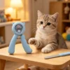 Cat - Shaped Pet Nail Clippers with Splash Guard & Nail File | Pet Grooming & Care Supplies for Cats