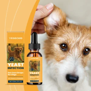 60ml Dog Ear Care Drops - Ear Cleaning Formula | Pet Grooming & Care Supplies for Dogs