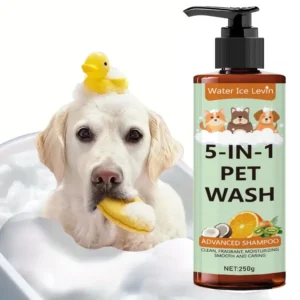 5 - in - 1 Natural Coconut Pet Shampoo & Conditioner for Dogs & Cats 250g | Pet Grooming & Care Supplies for Dogs & Cats