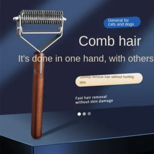 Self - Cleaning Slicker Brush with Dematting Comb for Dogs & Cats | Pet Grooming & Care Supplies for Dogs & Cats