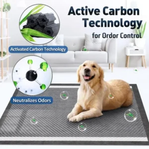 100pcs Super Absorbent Bamboo Charcoal Pet Training Pads | Pet Hygiene & Cleaning Supplies for Cats & Dogs