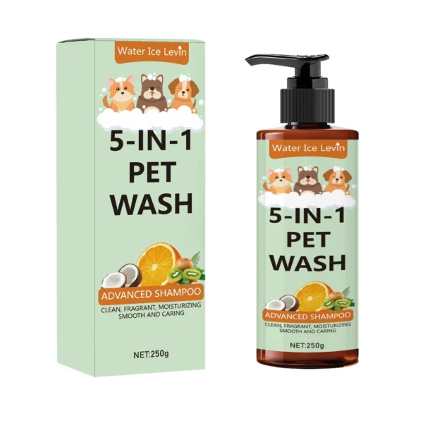 Sf9675e1848c84b4cba046865b1baa452s.webp 5 - in - 1 Natural Coconut Pet Shampoo & Conditioner for Dogs & Cats 250g | Pet Grooming & Care Supplies for Dogs & Cats