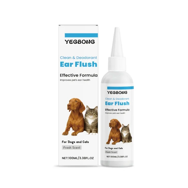 Sff4101edd73b41a5a2e715d12d3551c2R.webp 100ml Pet Ear Cleanser for Dogs & Cats - Odor Control | Pet Grooming & Care Supplies for Dogs & Cats
